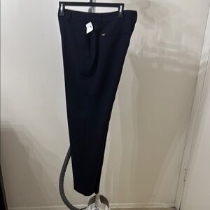 Dkny Blue Dress Pants Full-Length Straight Leg